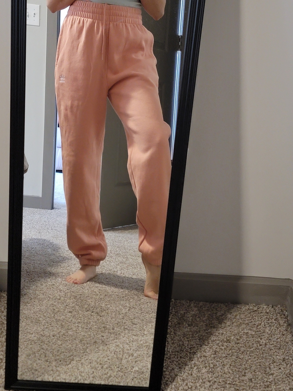 adidas Peach Elastic Waist Jogger Pants